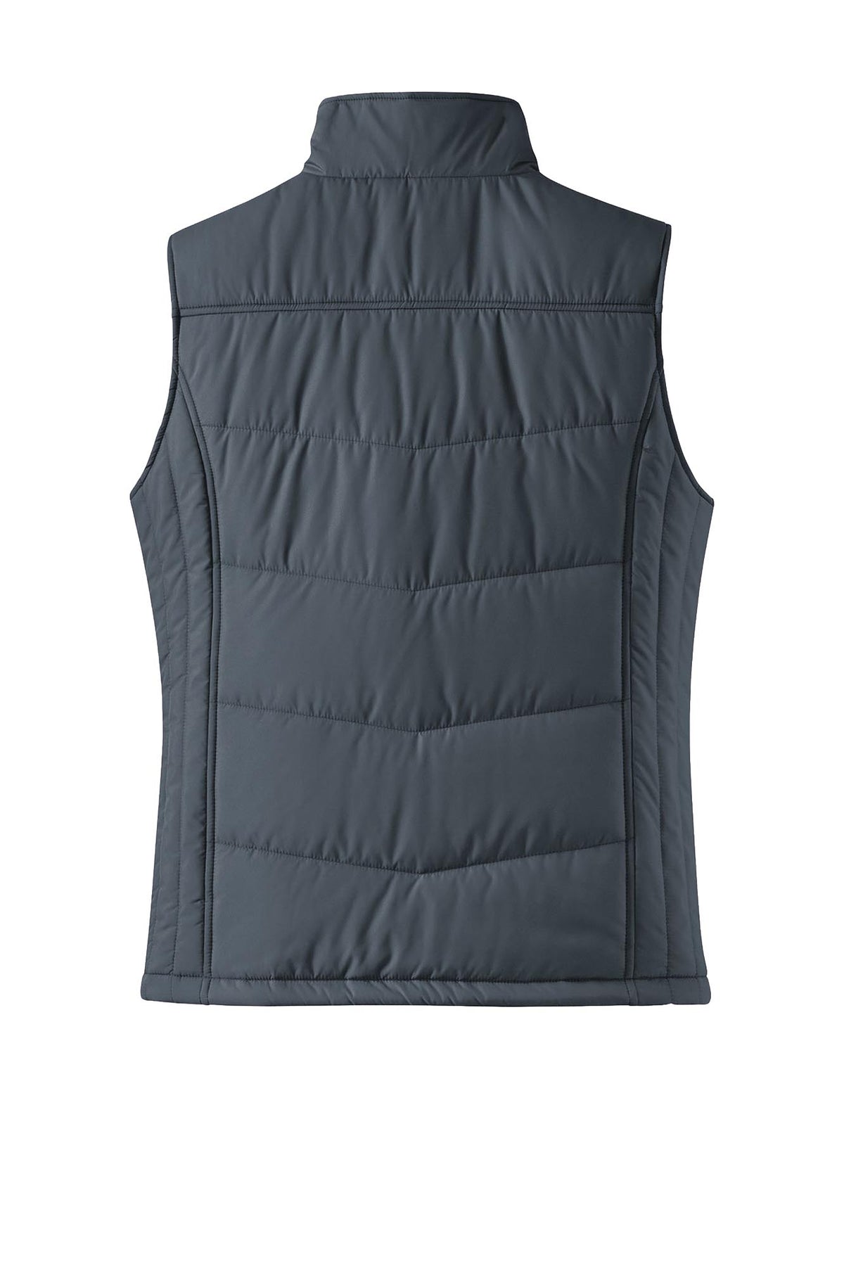 Port Authority® Women's Puffy Vest - Dark Slate/Black