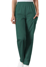 Cherokee Workwear Originals Women's Natural Rise 4-Pocket Petite Tapered Pull-On Cargo Pant