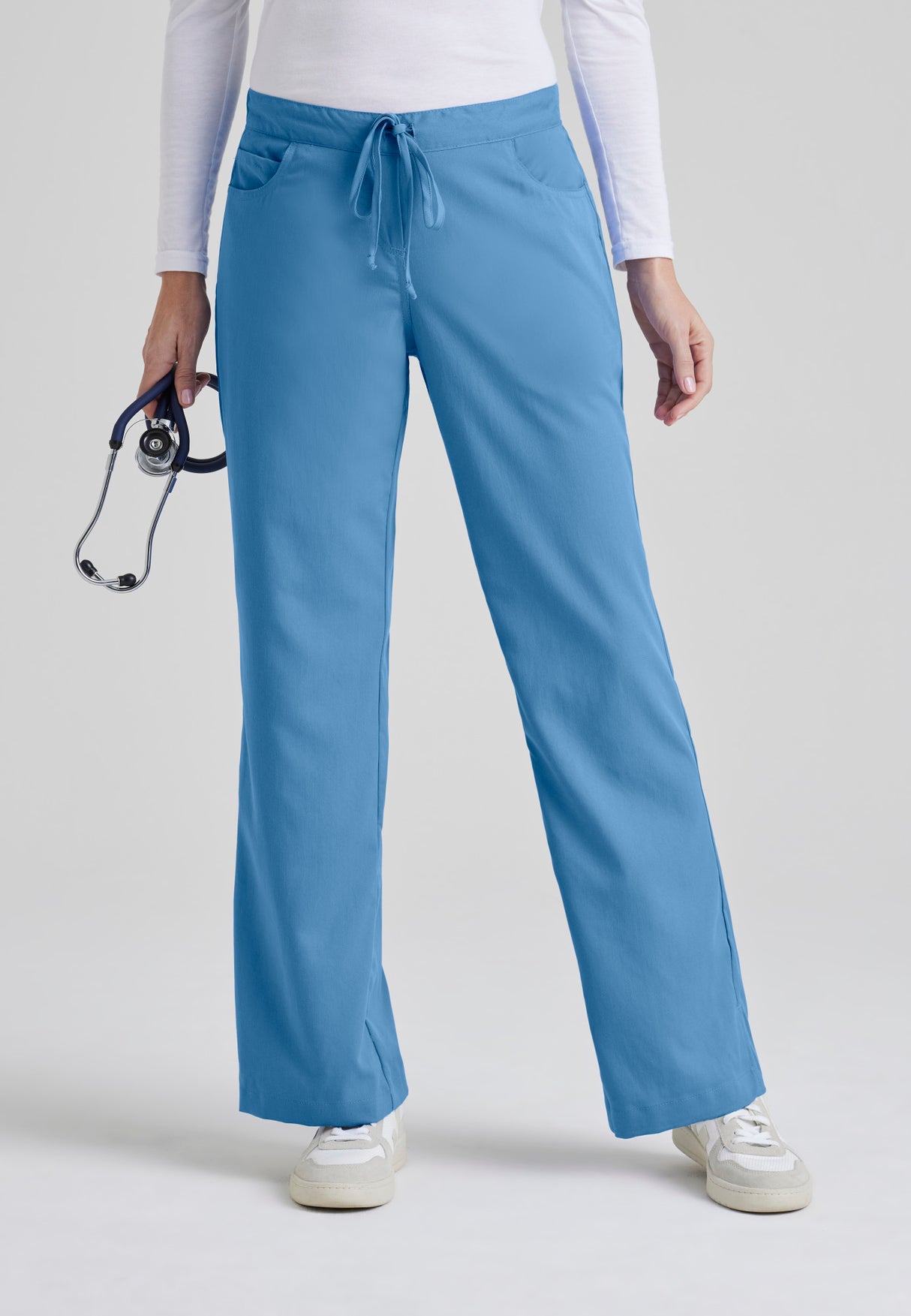 Grey's Anatomy™ Women's Riley 5-Pocket Mid-Rise Flared Leg Scrub Pant