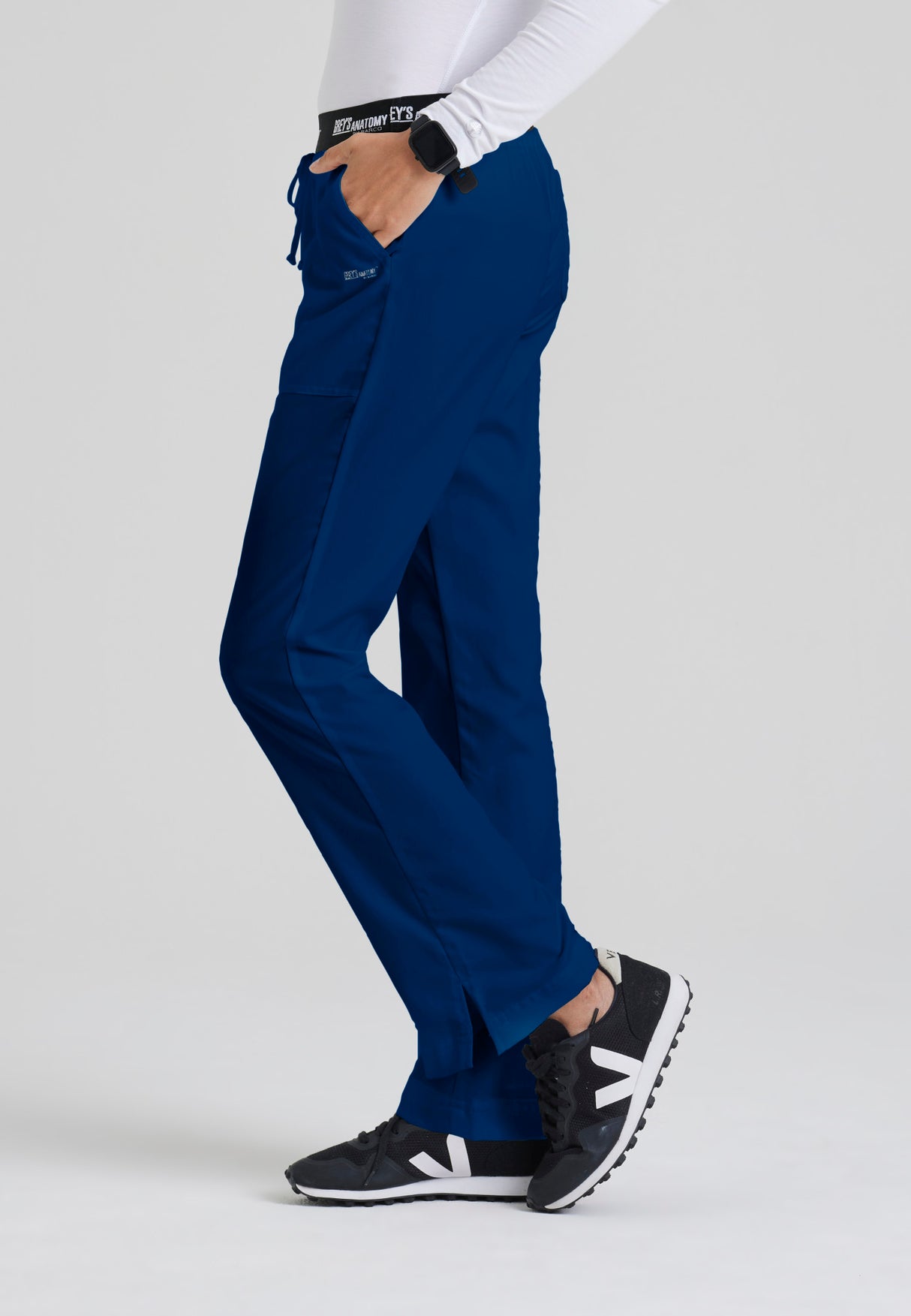 Grey's Anatomy™ Women's Aubrey 3-Pocket Low-Rise Flared Leg Scrub Pant