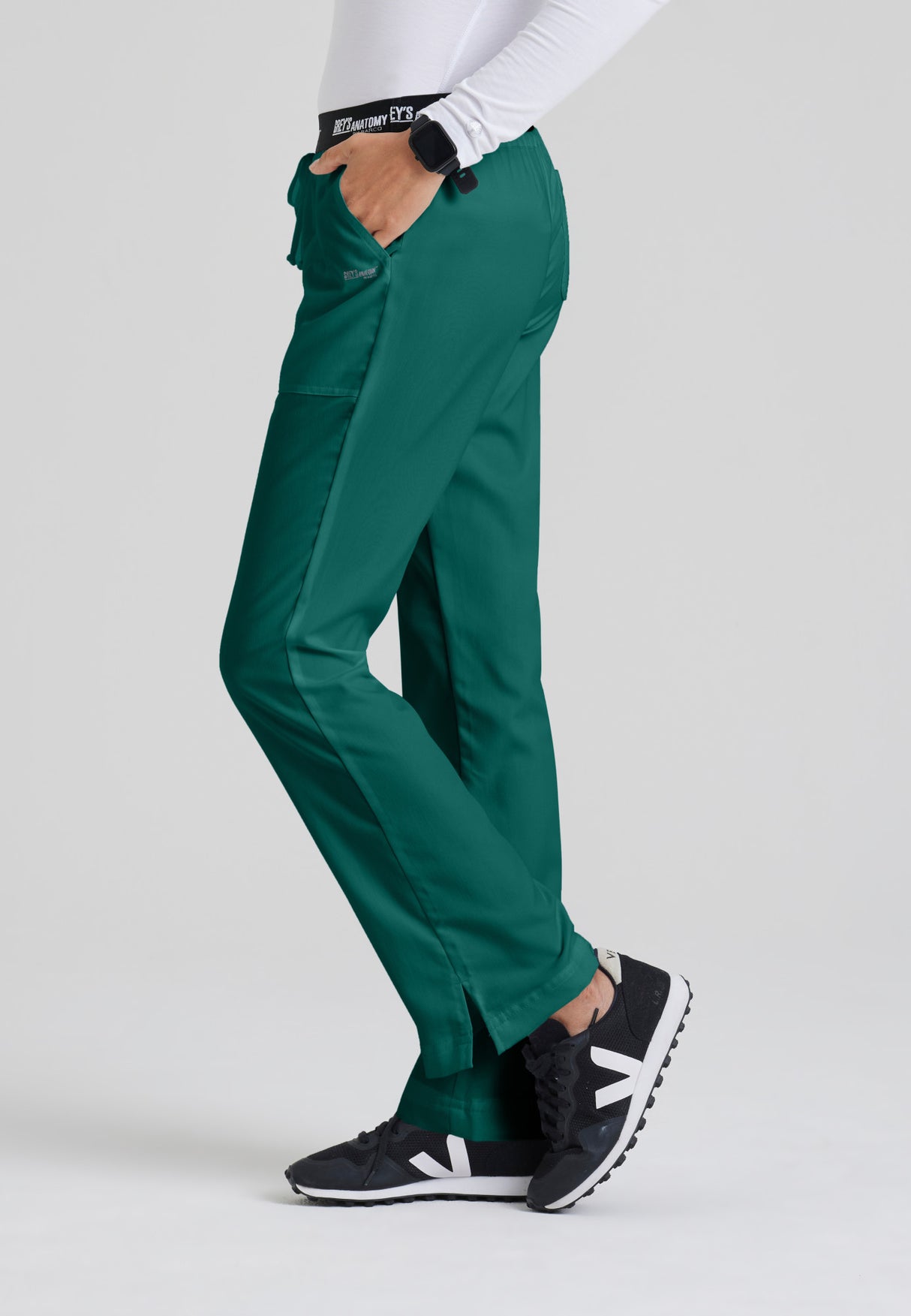 Grey's Anatomy™ Women's Aubrey 3-Pocket Low-Rise Flared Leg Scrub Pant