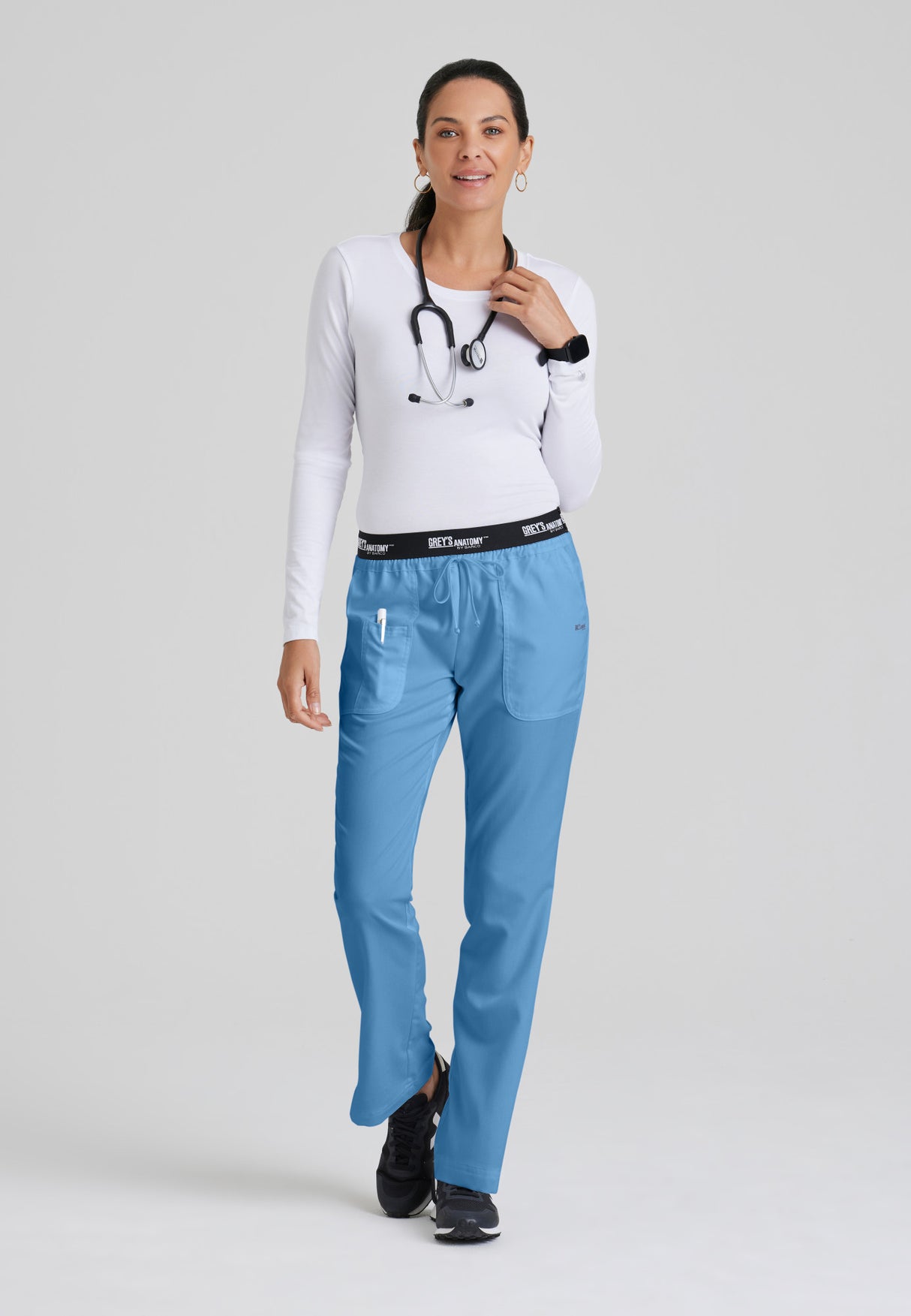 Grey's Anatomy™ Women's Aubrey 3-Pocket Low-Rise Flared Leg Scrub Pant