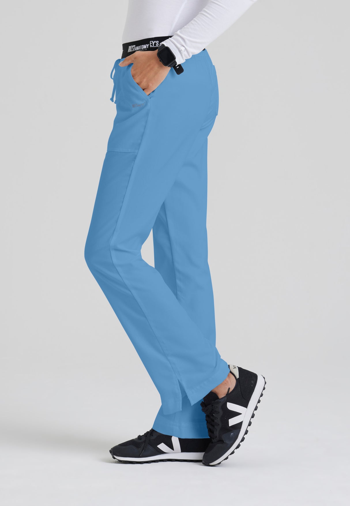 Grey's Anatomy™ Women's Aubrey 3-Pocket Low-Rise Flared Leg Scrub Pant