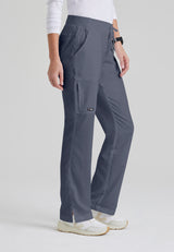 Grey's Anatomy™ Women's Mia 6-Pocket Mid-Rise Straight Leg Scrub Petite Pant