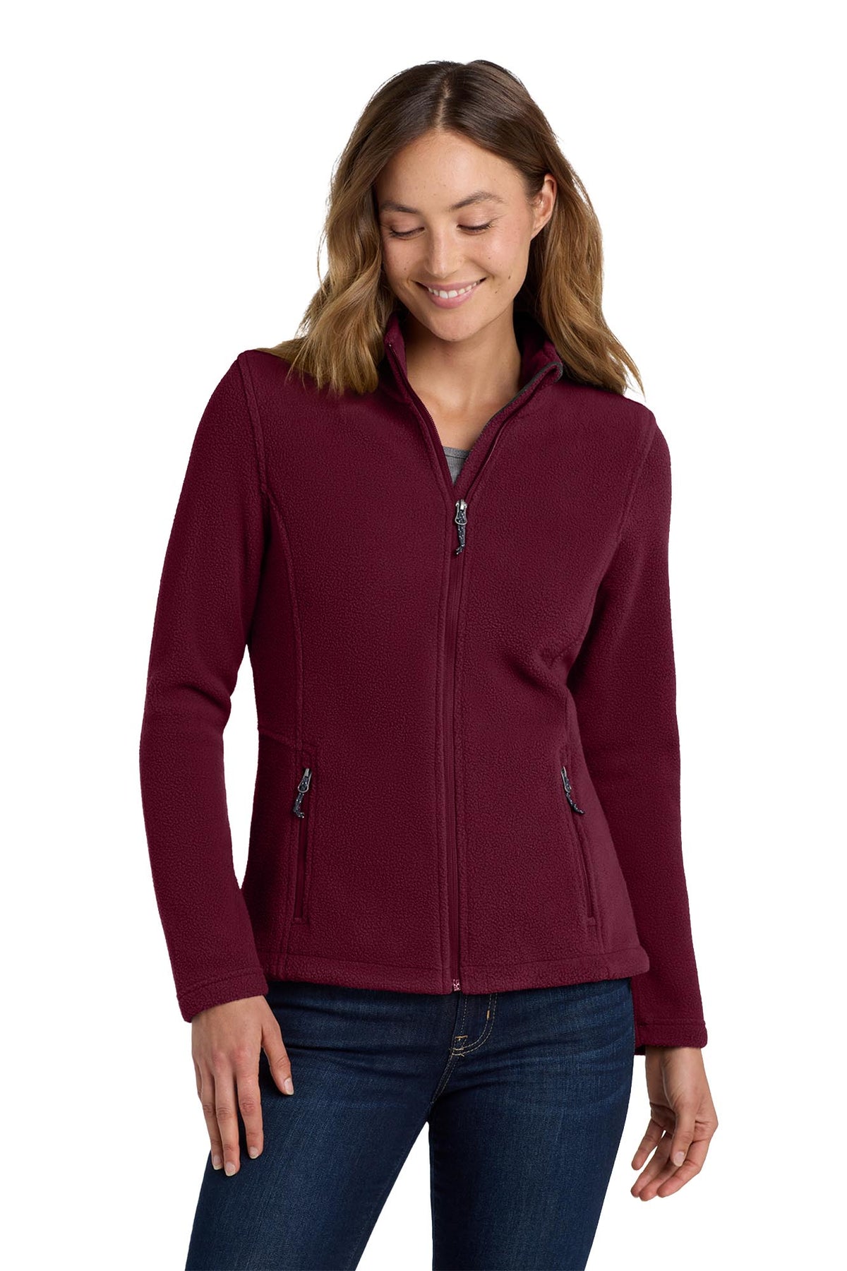 Port Authority® Women's Value Fleece Jacket - Maroon