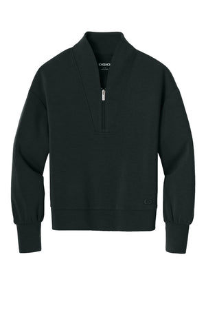 OGIO® Women’s Transcend 1/4-Zip - Blacktop