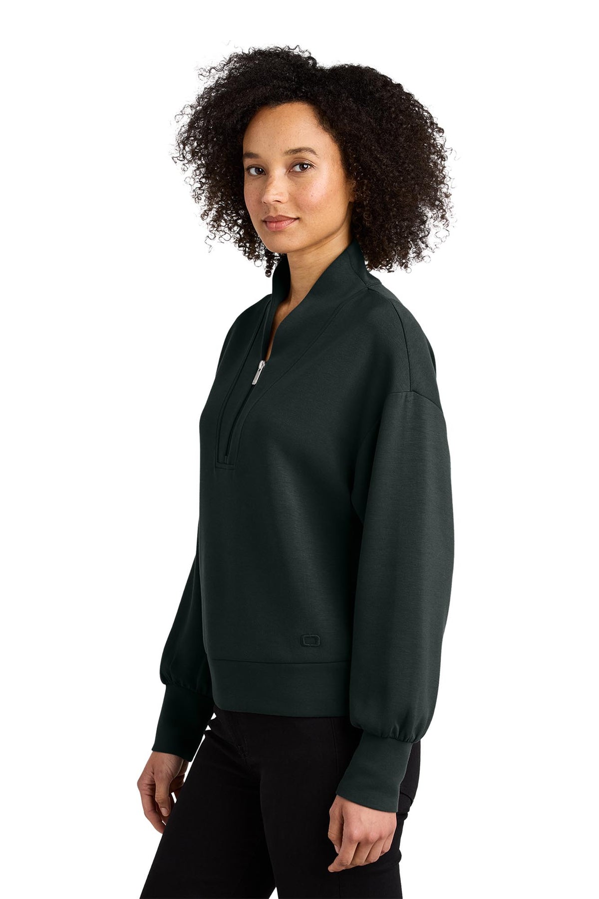 OGIO® Women’s Transcend 1/4-Zip - Blacktop
