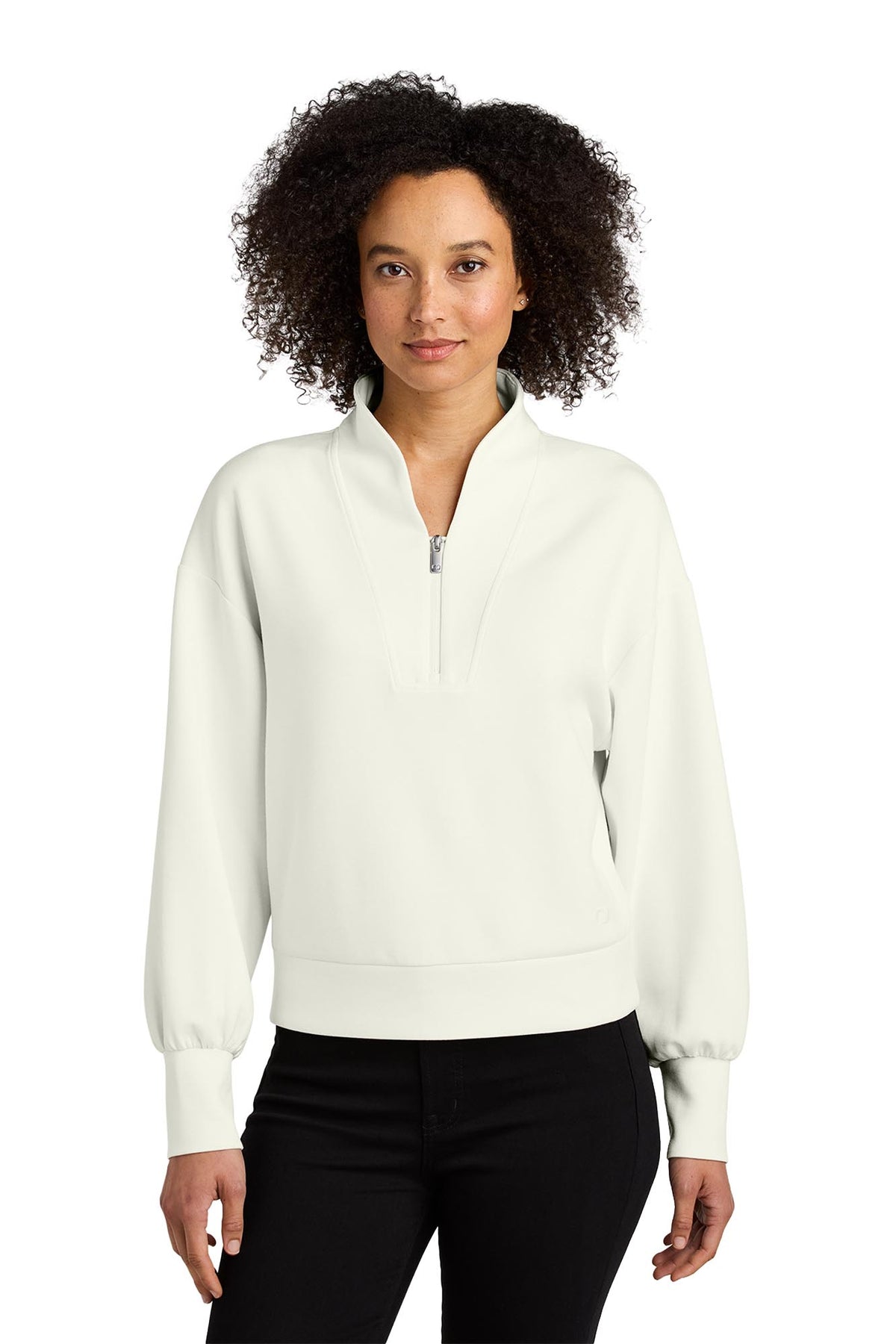 OGIO® Women’s Transcend 1/4-Zip - Opal White