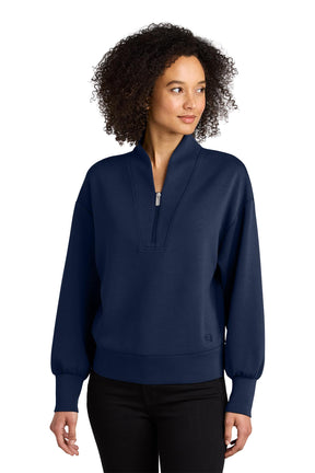 OGIO® Women’s Transcend 1/4-Zip - River Blue Navy