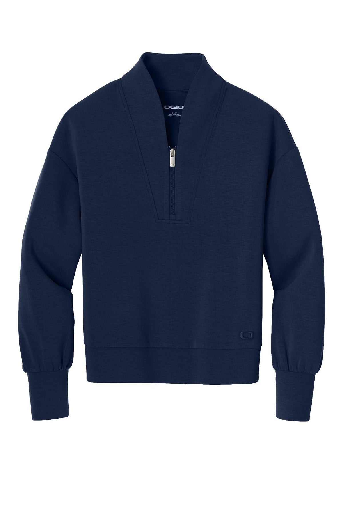 OGIO® Women’s Transcend 1/4-Zip - River Blue Navy