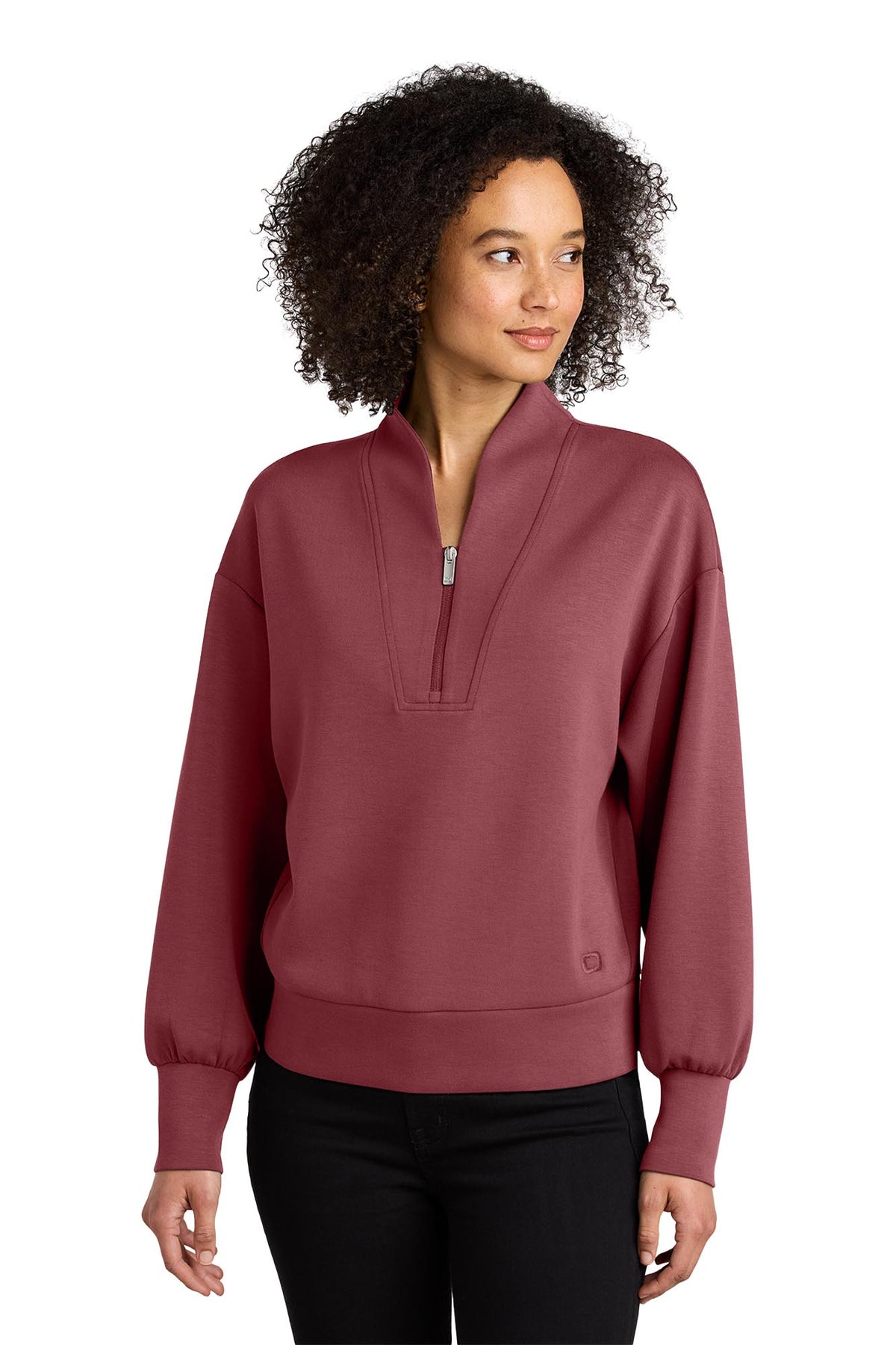 OGIO® Women’s Transcend 1/4-Zip - Soft Ruby