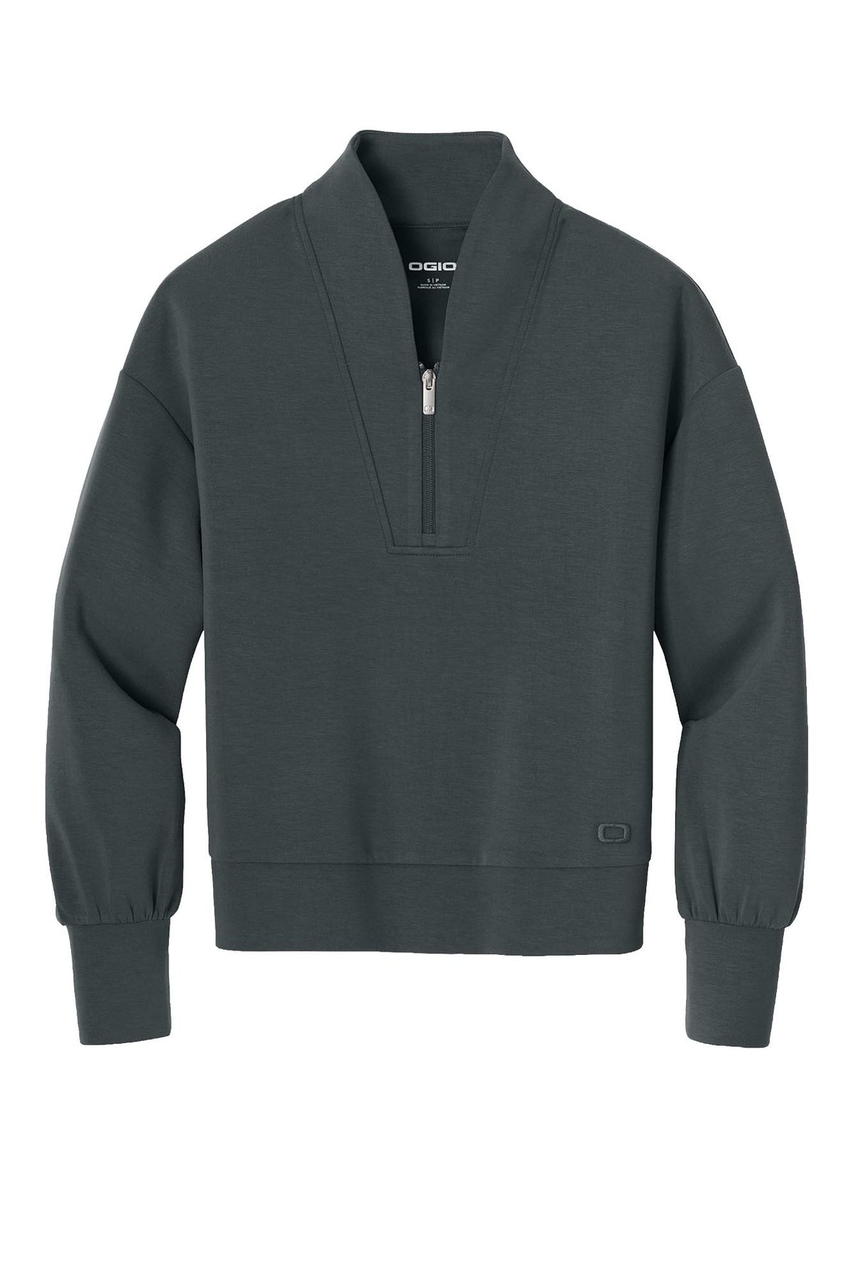 OGIO® Women’s Transcend 1/4-Zip - Tarmac Grey