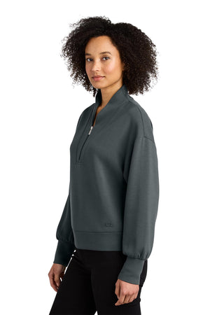 OGIO® Women’s Transcend 1/4-Zip - Tarmac Grey