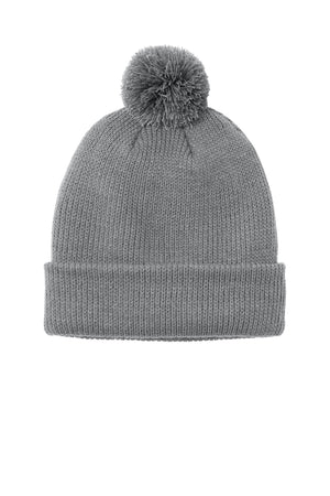 Port Authority® Cozy Pom Beanie - Gusty Grey