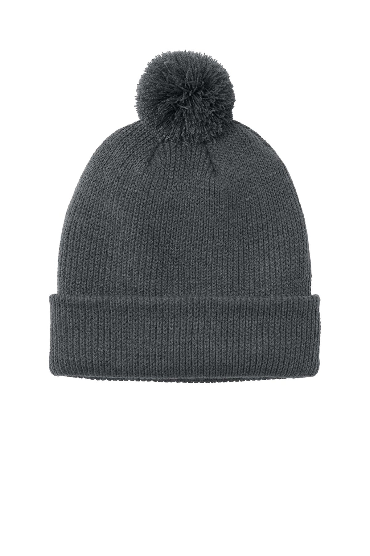 Port Authority® Cozy Pom Beanie - Storm Grey