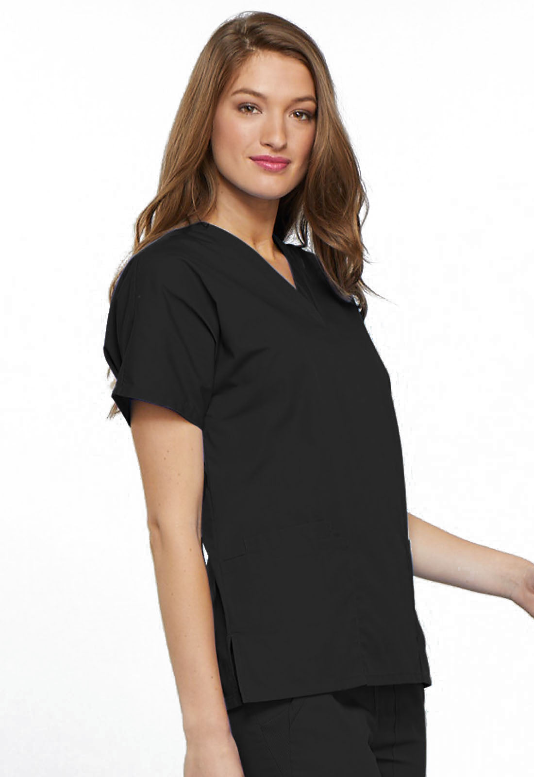 Cherokee Workwear Originals Women's 3-Pocket V-Neck Top