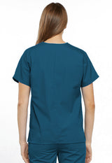 Cherokee Workwear Originals Women's 3-Pocket V-Neck Top