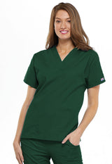 Cherokee Workwear Originals Women's 3-Pocket V-Neck Top