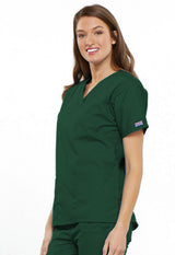 Cherokee Workwear Originals Women's 3-Pocket V-Neck Top