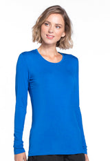 Cherokee Workwear Originals Women's Long Sleeve Underscrub Knit Tee