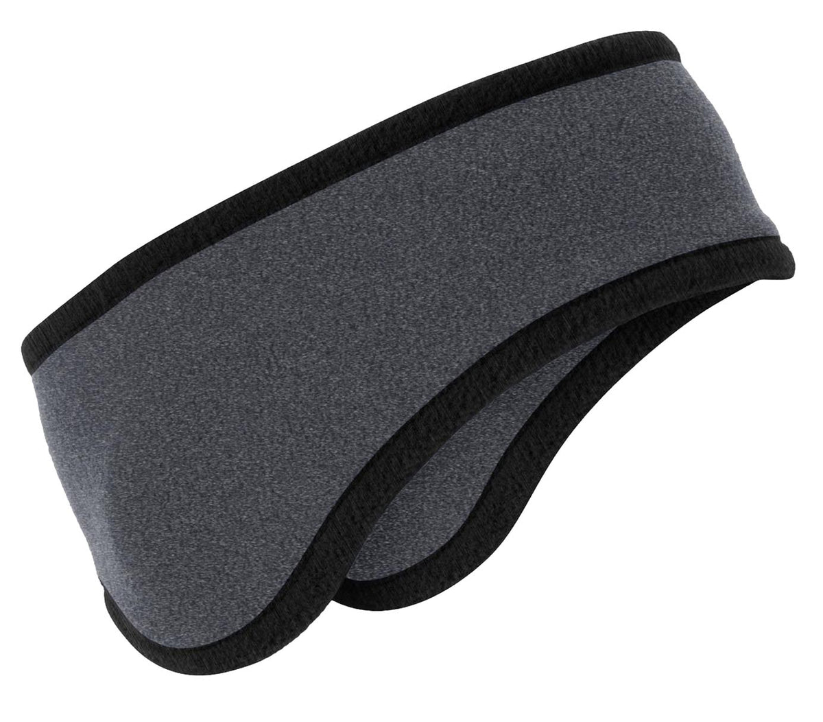 Port Authority® Two-Color Fleece Headband - Midnight Heather