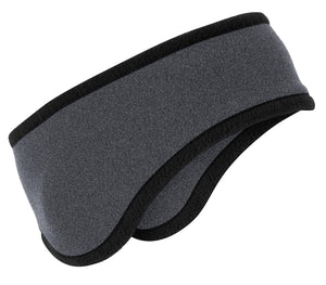 Port Authority® Two-Color Fleece Headband - Midnight Heather