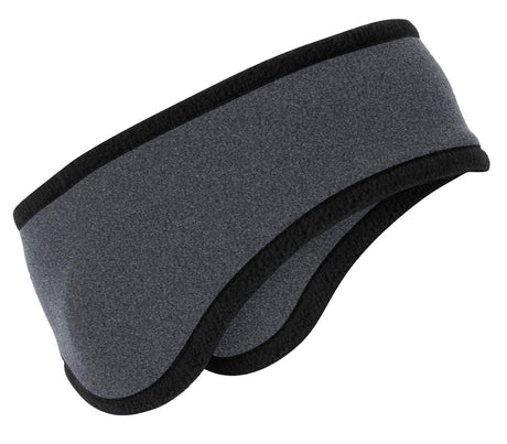 Port Authority® Two-Color Fleece Headband - Midnight Heather