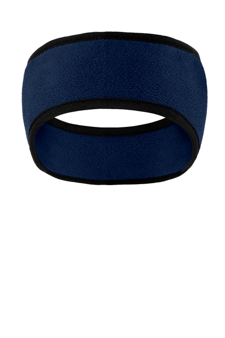 Port Authority® Two-Color Fleece Headband - Navy