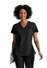 Barco One Women's Racer Top-4 Pocket V-Neck Breathable Top