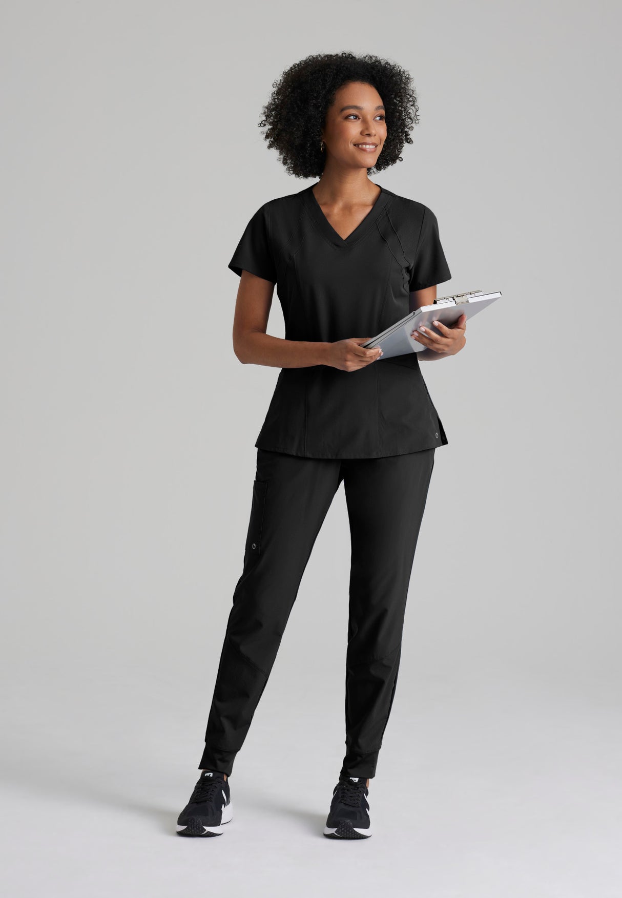 Barco One Women's Racer Top-4 Pocket V-Neck Breathable Top