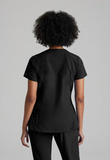 Barco One Women's Racer Top-4 Pocket V-Neck Breathable Top