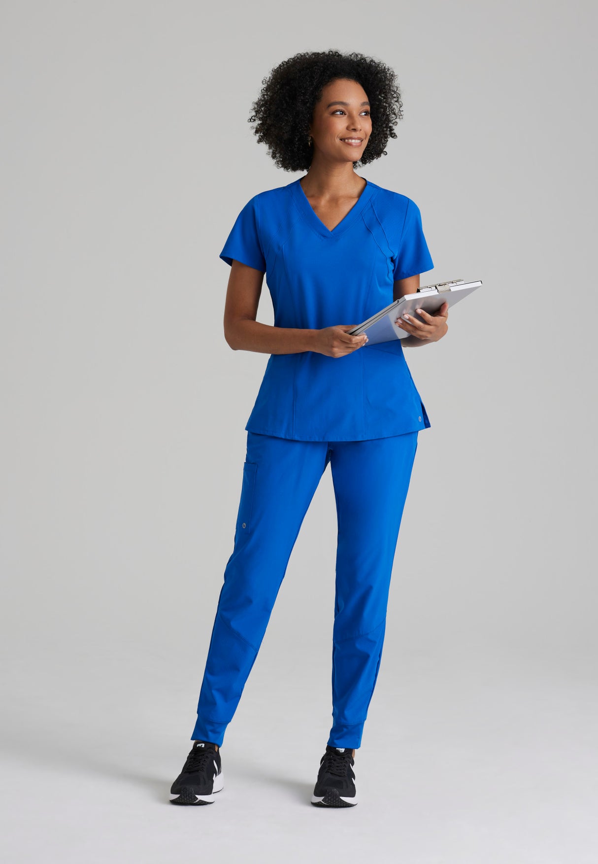 Barco One Women's Racer Top-4 Pocket V-Neck Breathable Top