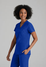 Barco One Women's Racer Top-4 Pocket V-Neck Breathable Top