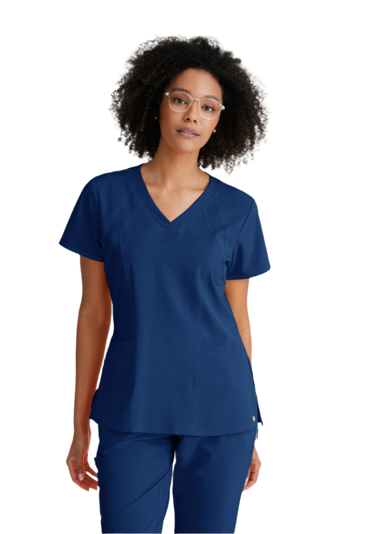Barco One Women's Racer Top-4 Pocket V-Neck Breathable Top