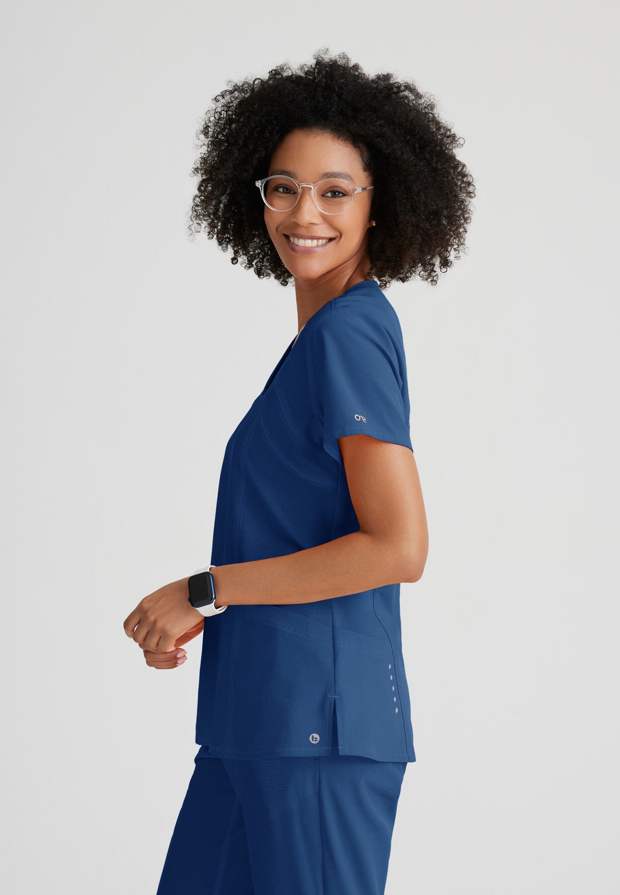 Barco One Women's Racer Top-4 Pocket V-Neck Breathable Top
