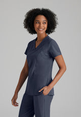 Barco One Women's Racer Top-4 Pocket V-Neck Breathable Top