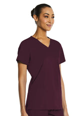 Elements Originals Women's Basic 2-Pocket V-Neck Scrub Top