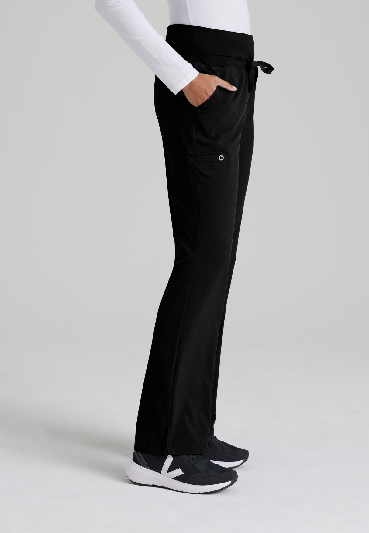 Barco One Women's Stride 5-Pocket Mid-Rise Straight-Leg Pant