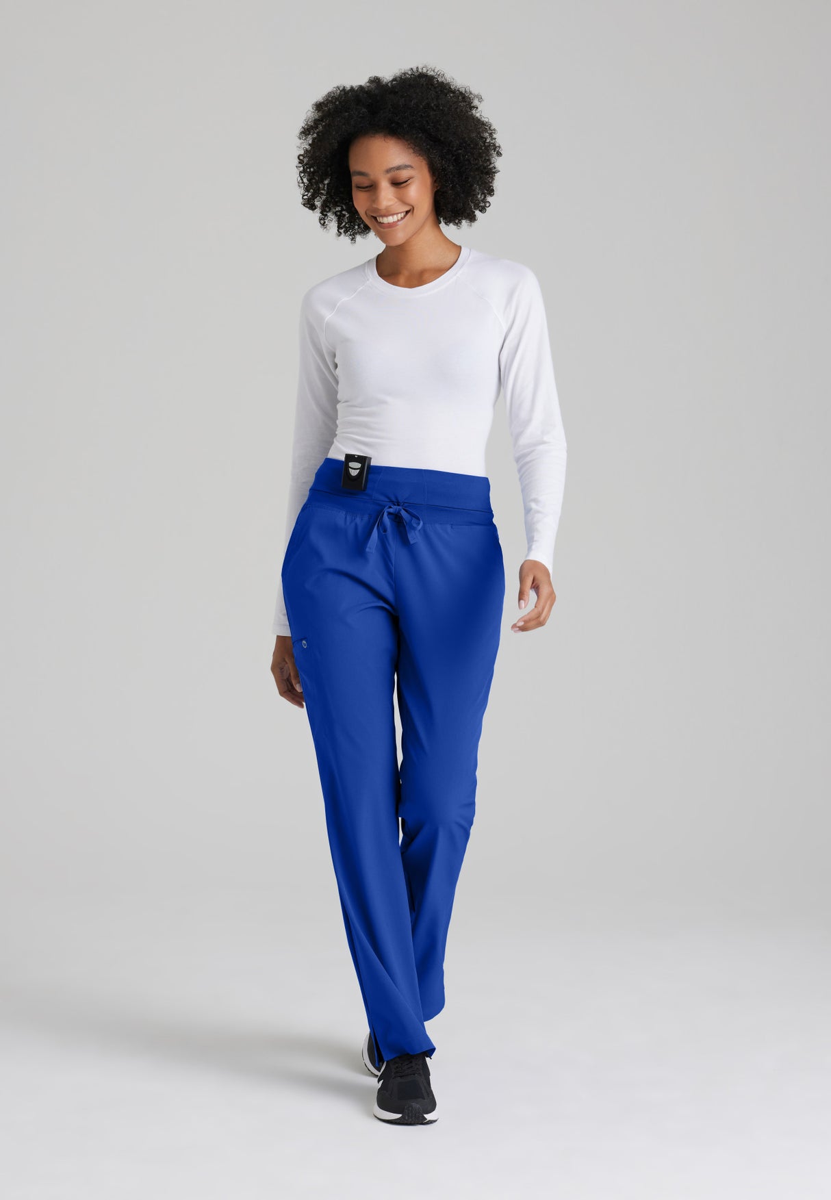 Barco One Women's Stride 5-Pocket Mid-Rise Straight-Leg Petite Pant