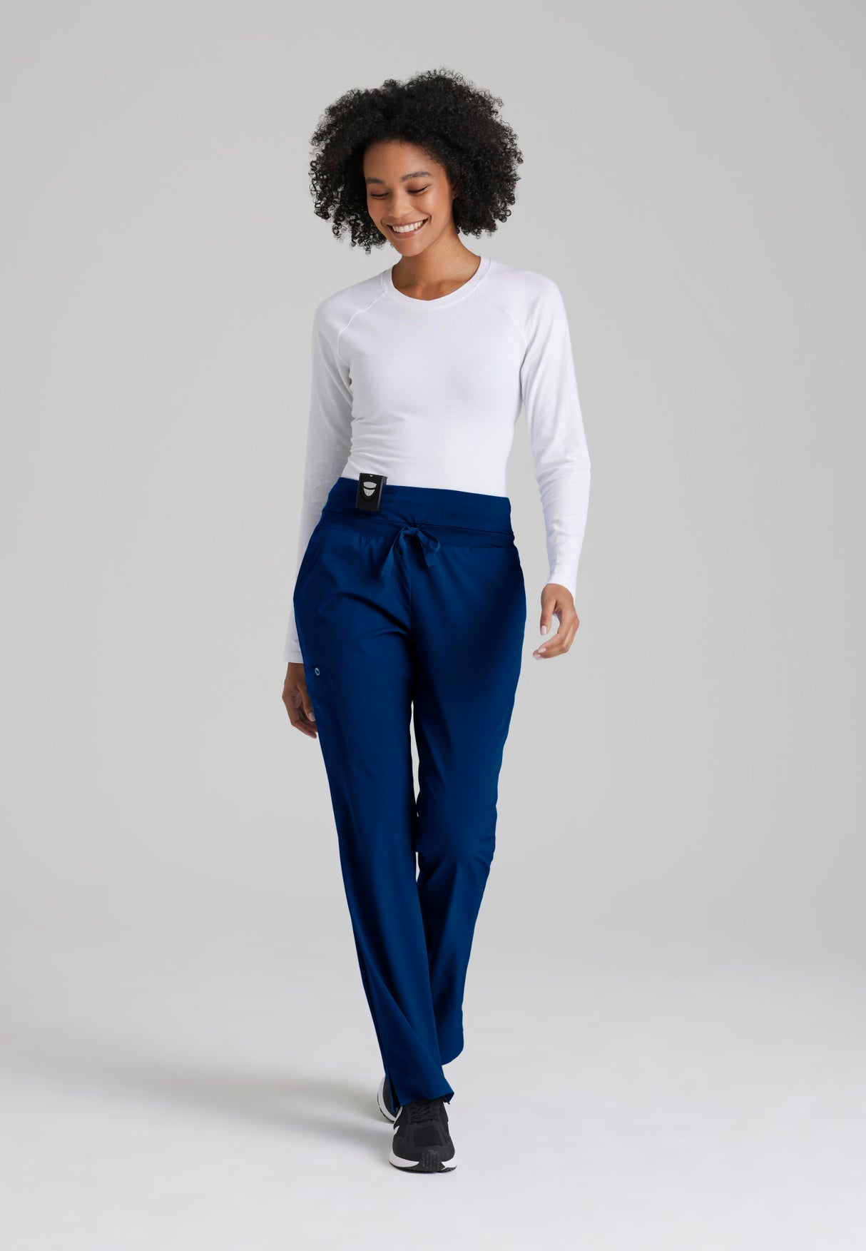 Barco One Women's Stride 5-Pocket Mid-Rise Straight-Leg Petite Pant