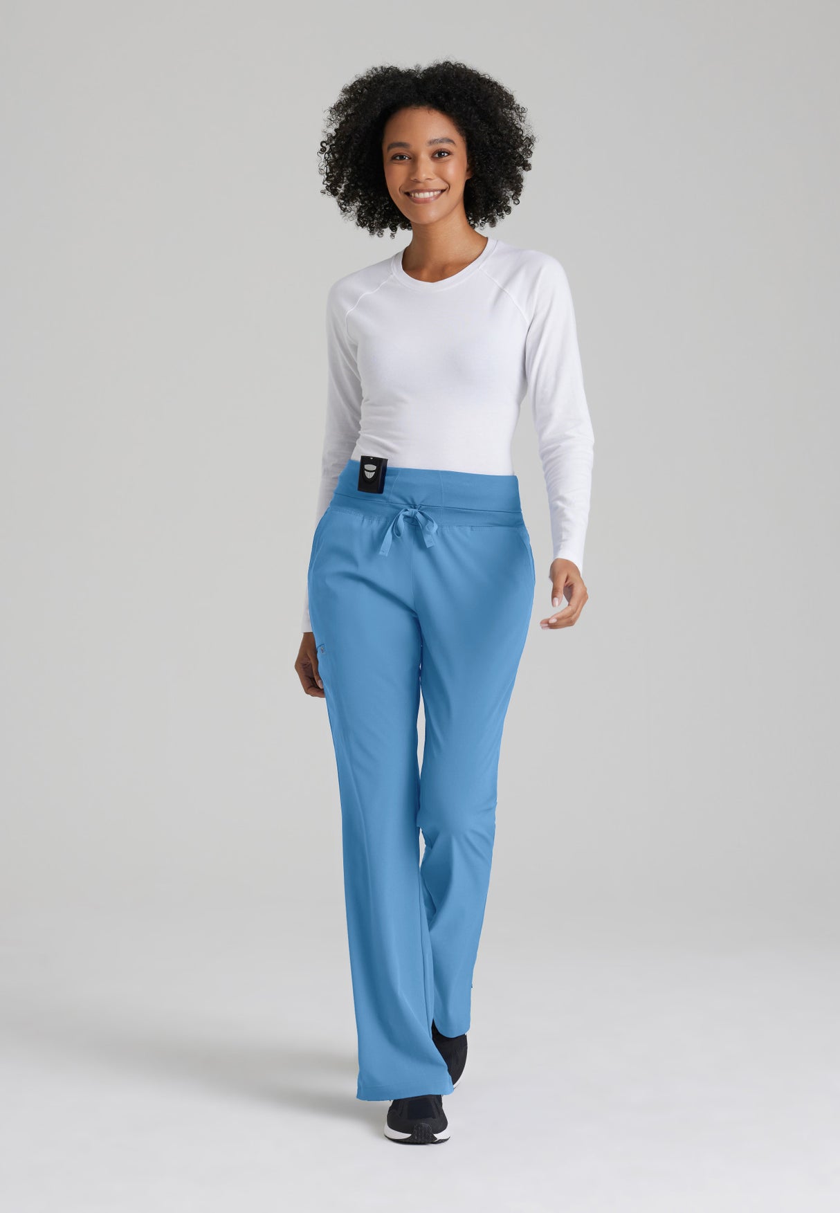 Barco One Women's Stride 5-Pocket Mid-Rise Straight-Leg Pant