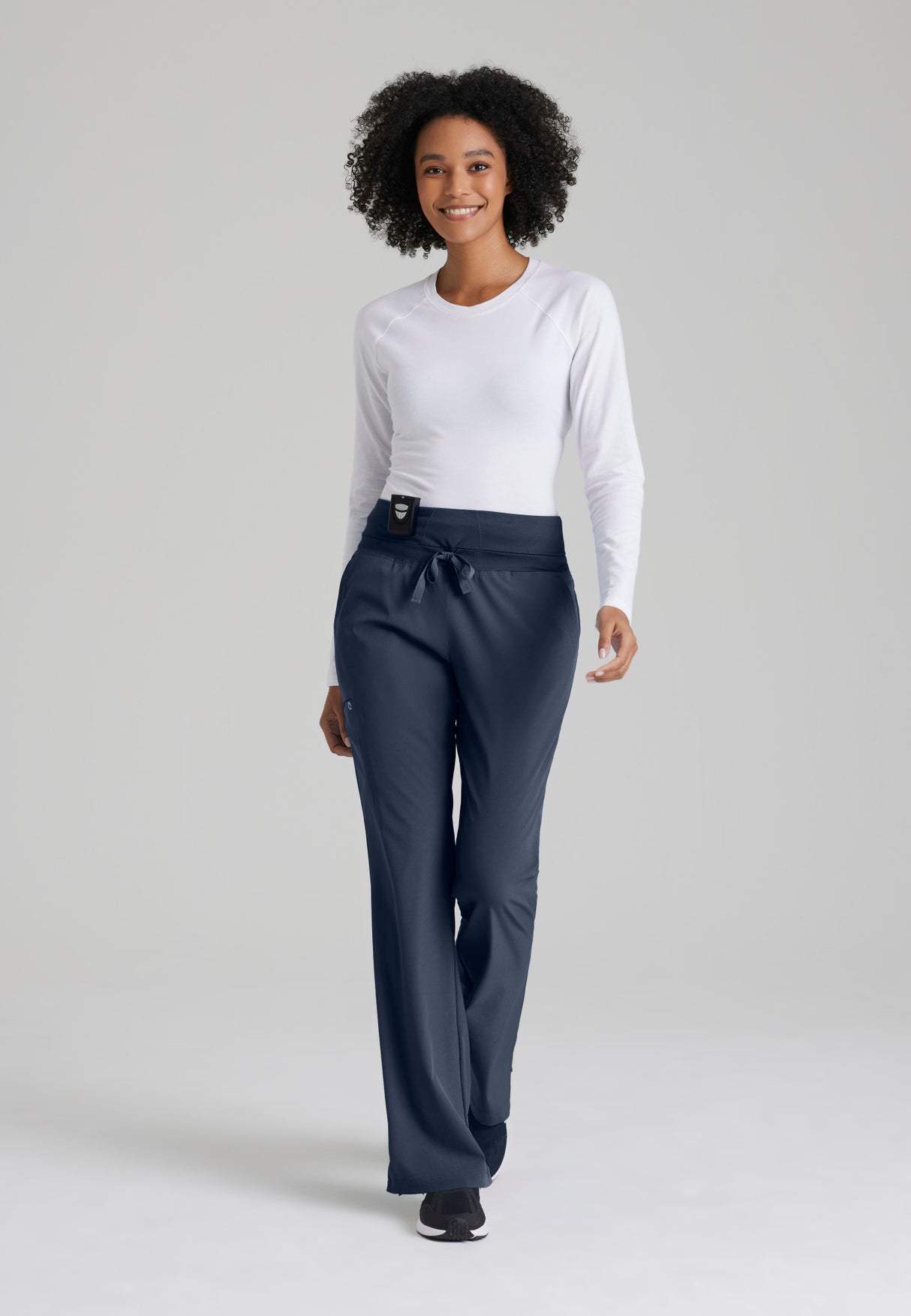 Barco One Women's Stride 5-Pocket Mid-Rise Straight-Leg Pant