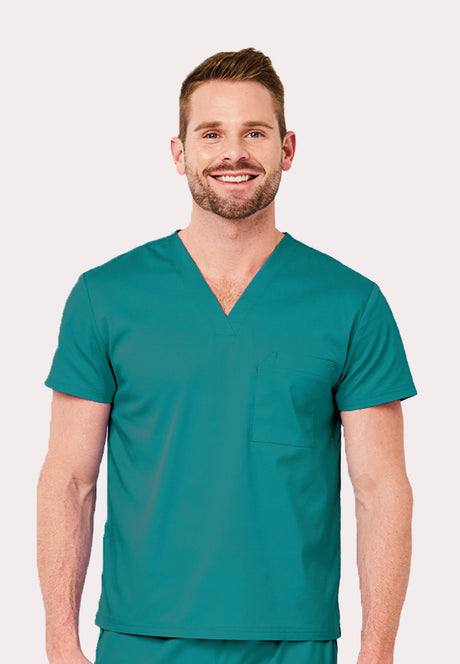 Elements by Alexanders Uniforms Unisex 1-Pocket V-Neck Scrub Top