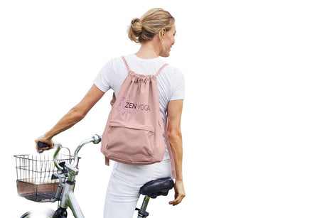 Port Authority® Diamond Pocket Cinch - Rose Quartz