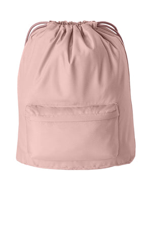 Port Authority® Diamond Pocket Cinch - Rose Quartz