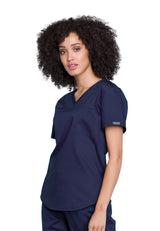 Cherokee Workwear Women's 1-Pocket Tuckable V-Neck O.R. Top