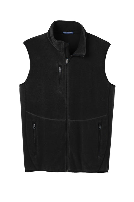 Port Authority® R-Tek® Pro Fleece Full-Zip Vest - Black/Black