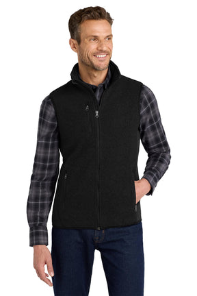 Port Authority® R-Tek® Pro Fleece Full-Zip Vest - Black/Black