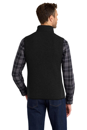 Port Authority® R-Tek® Pro Fleece Full-Zip Vest - Black/Black