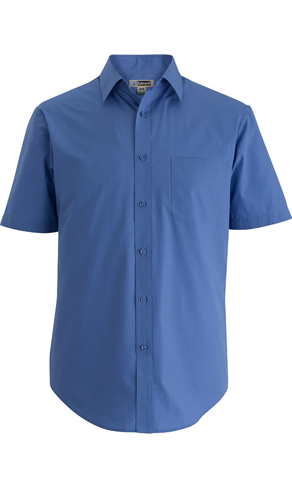 Edwards® Essential Broadcloth Short Sleeve Mens Shirt